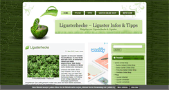 Desktop Screenshot of ligusterhecke.net